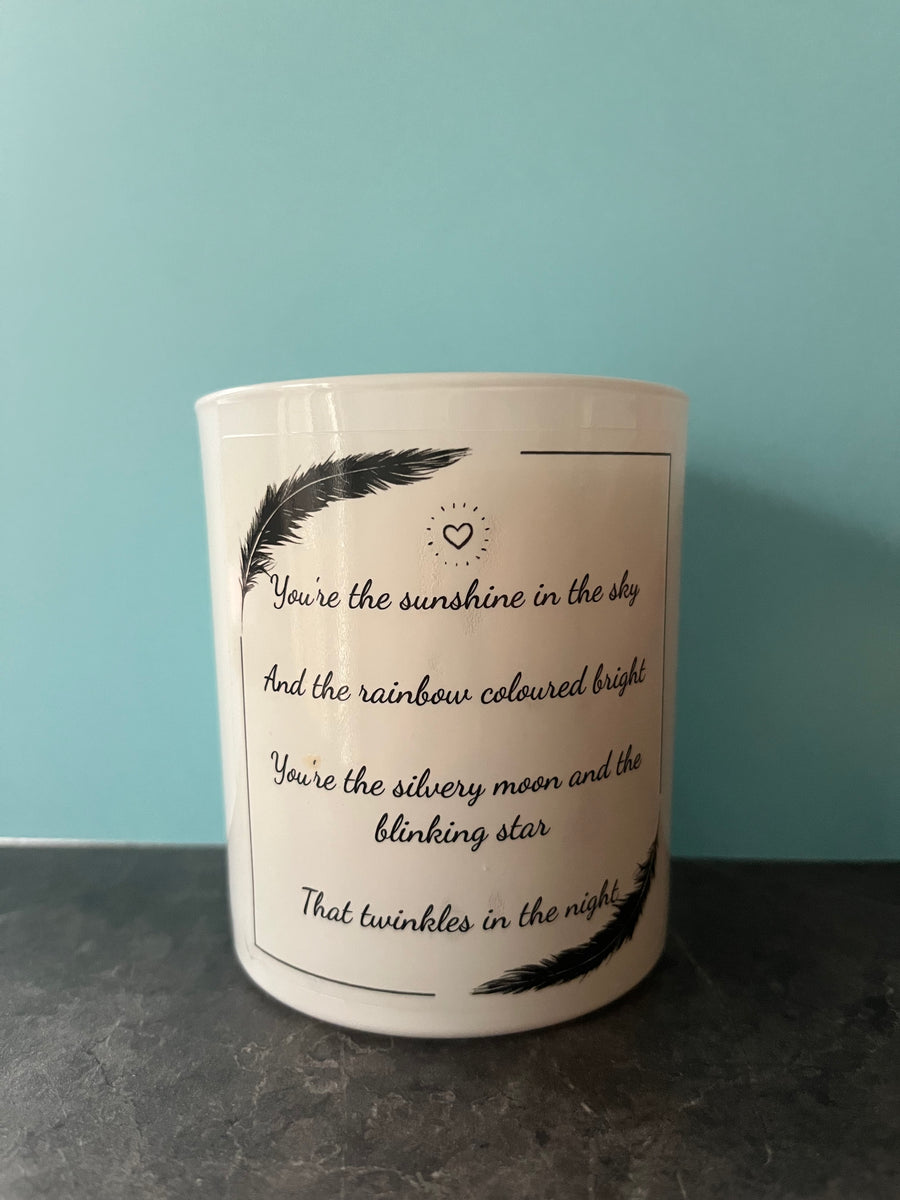 Baby Loss Awareness Candle - Sunshine Peony